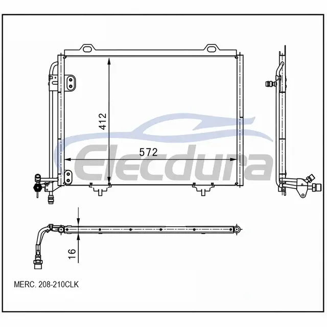 2028300970 Mercedes-Benz C230 W202 1997-1998 Συμπυκνωτής A/C