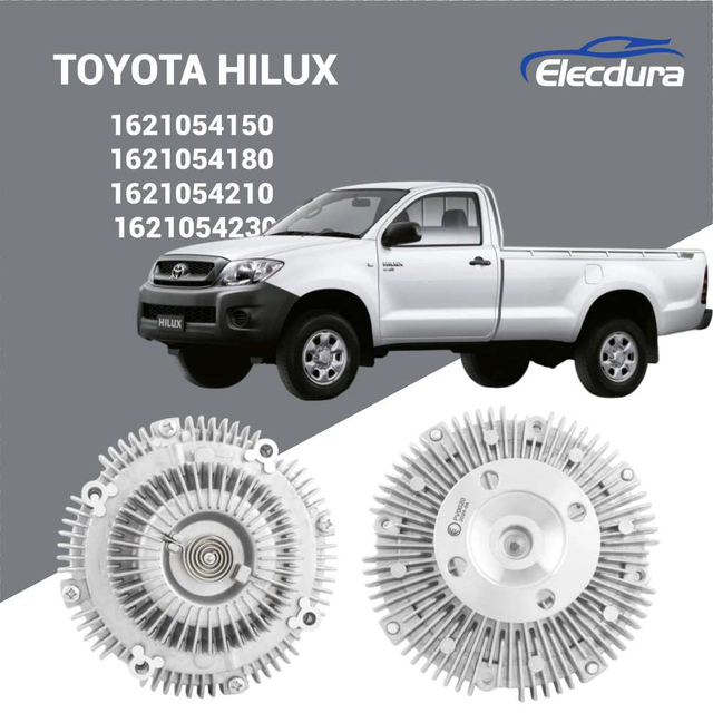 Groothandel 1621054150 ventilatorkoppeling voor Toyota Hilux 2.8 en 3.0 diesel met hooggevoelige bimetaalspoel.