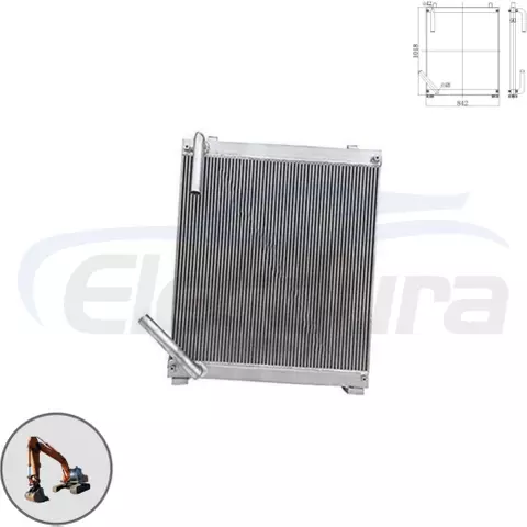 4380050 Hitachi EX220-5 ψύκτη υδραυλικού λαδιού χονδρική αντικατάσταση aftermarket για διανομείς εξαρτημάτων εκσκαφέων